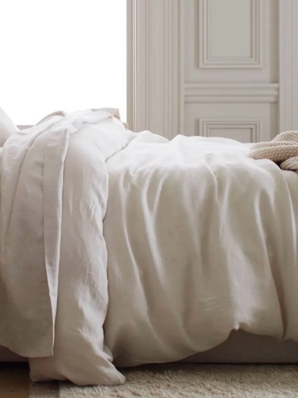 Quince European 1 Piece Duvet Cover, Full/Queen (Sand)